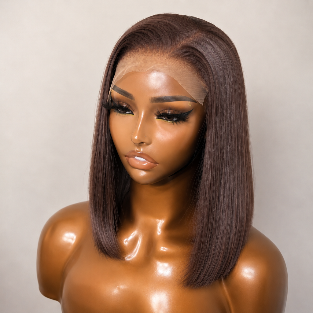 Vietnam Hair Chic Chocolate Brown 5X5 Glueless SDD BOB Wig