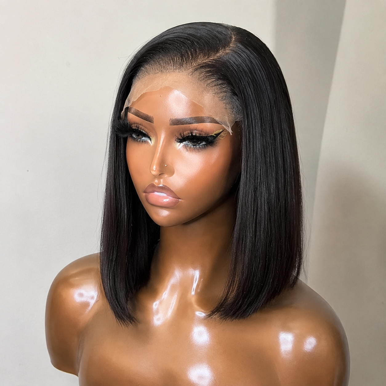 Vietnam Hair Bone Straight 5X5 Glueless BOB Wig SIlky And Bone Straight Hair