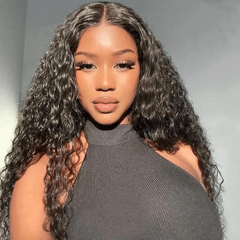 Ossileehair Raw Hair Water Wave Glueless 13X4 Full Frontal Wig 30 inch