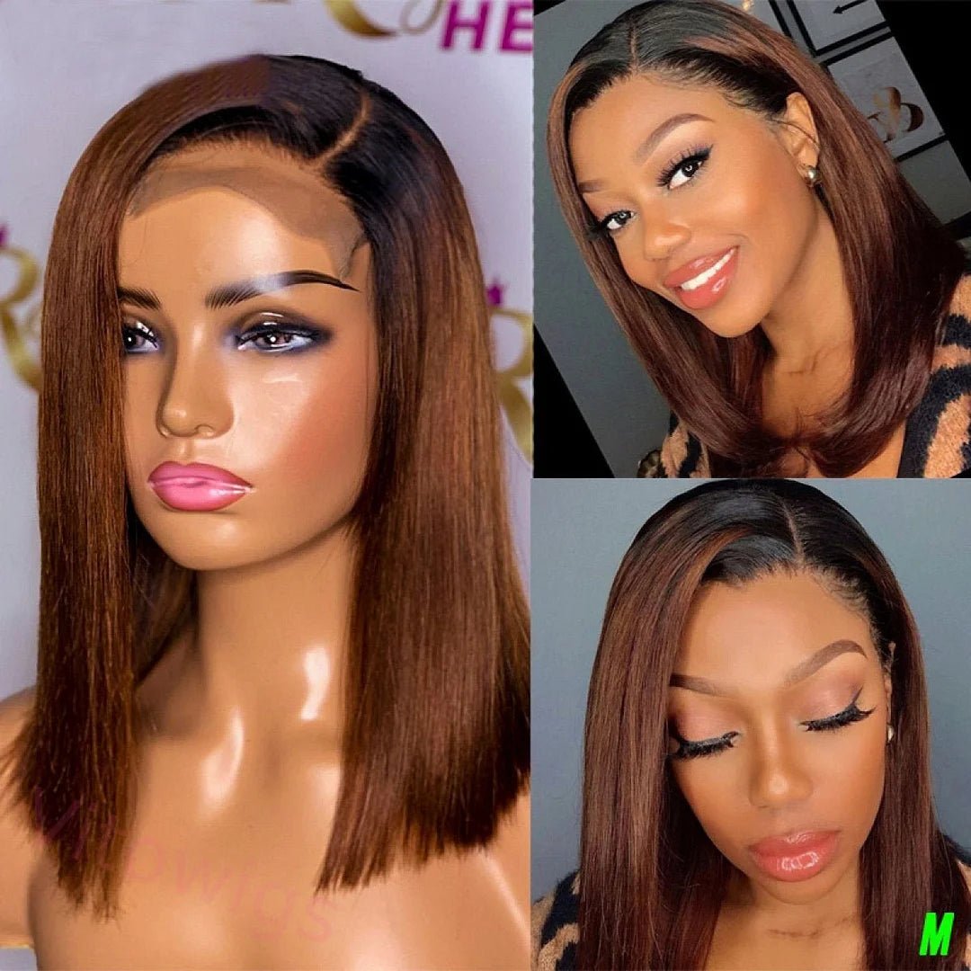 Ossileehair Vietnam Straight Hair Super Double Drawn 5X5 T1B/4 Color 100% Human Hair