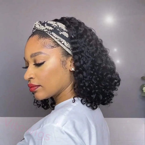 Ossileehair Water Wave Bob 13X4 Full Frontal Black 100% Human Hair